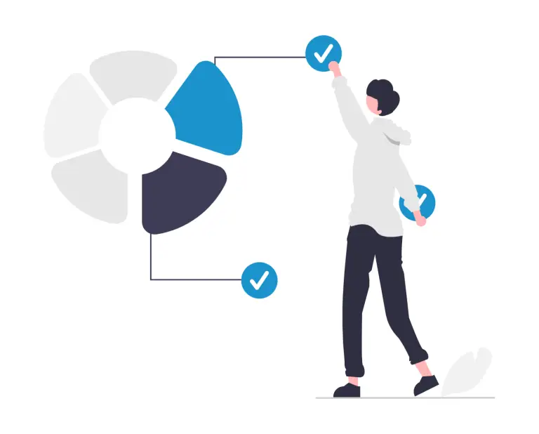 Icons representing digital marketing, social media, and lead generation services