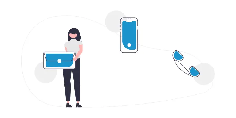 Icons representing digital marketing, social media, and lead generation services